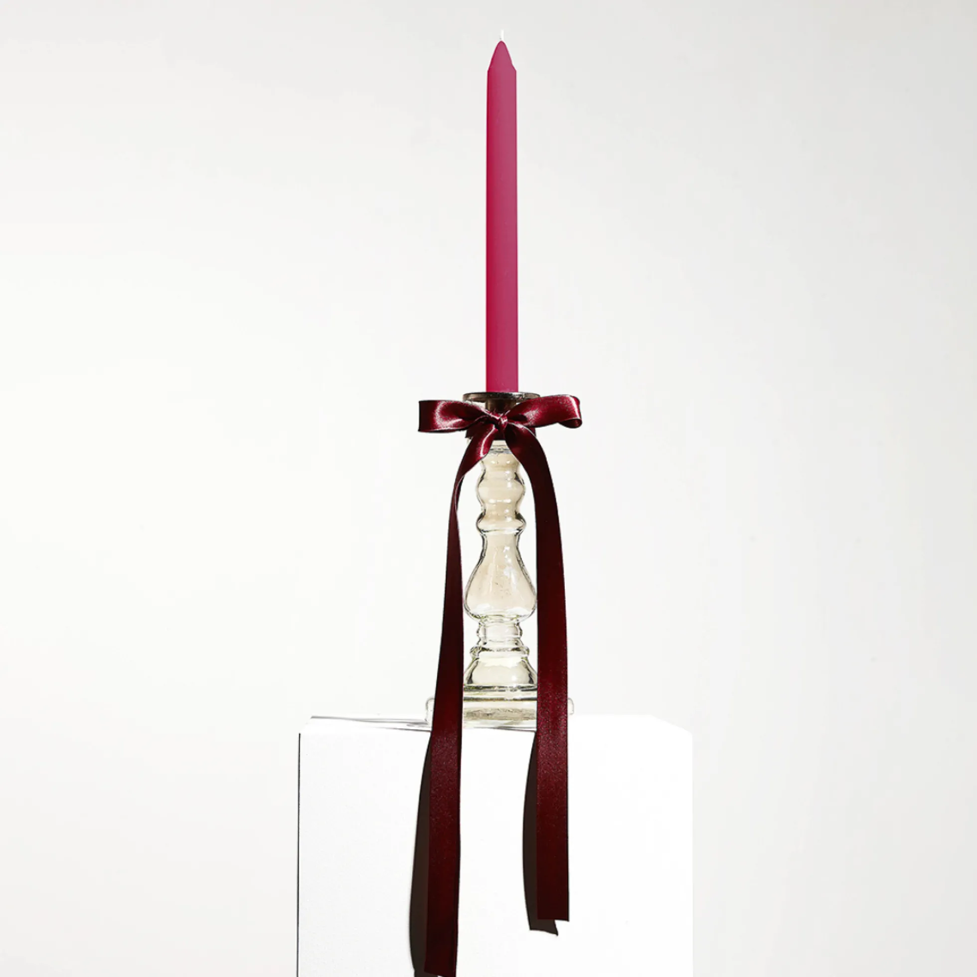 Bougeoir en verre