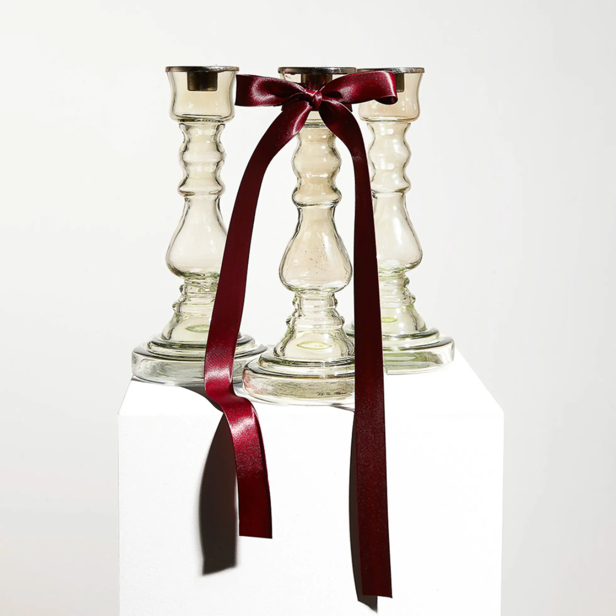 Bougeoir en verre