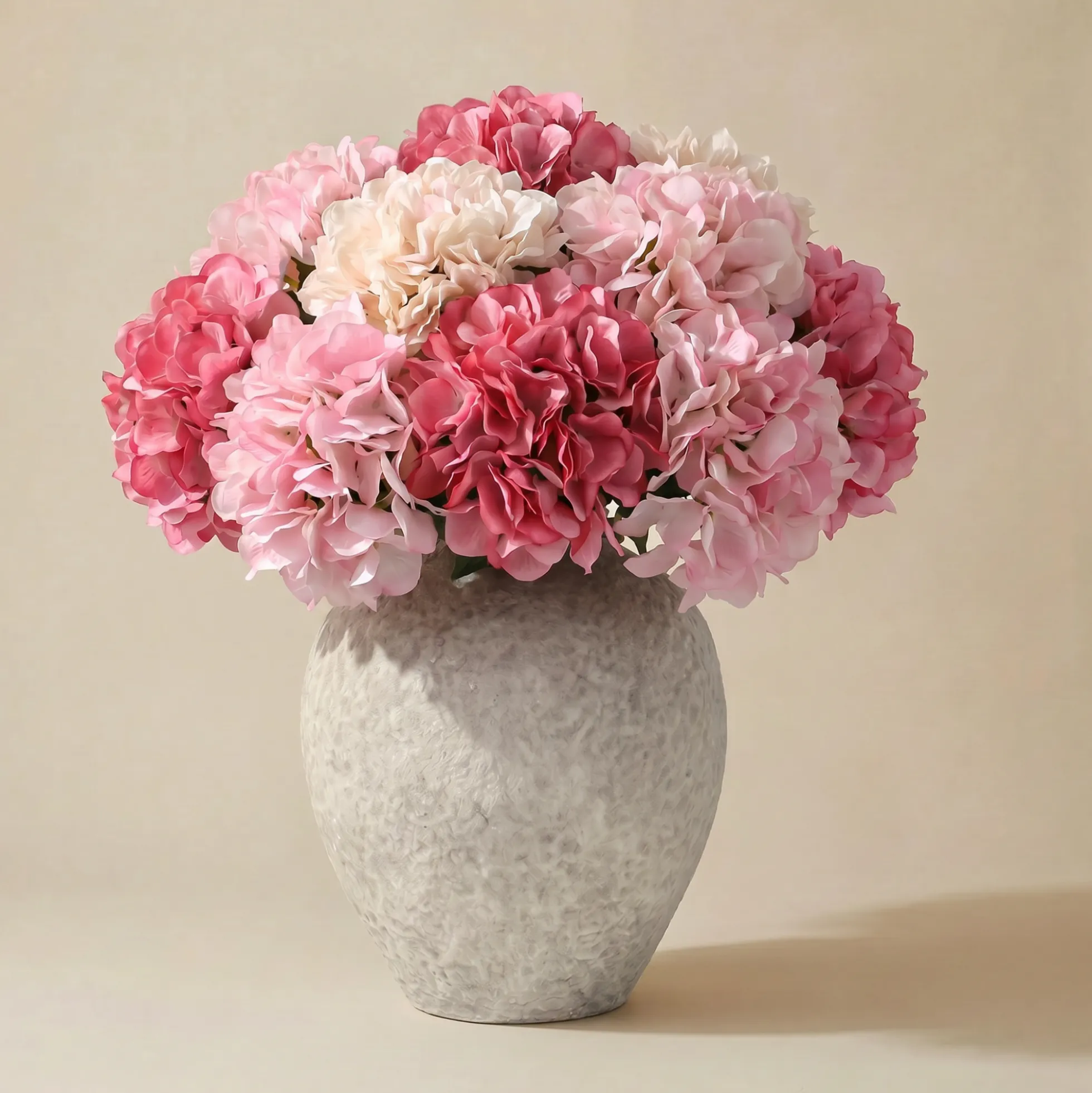 Bouquet d’Hortensia rose 12 tiges