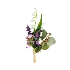 Boutonnière de Muguet et Eucalyptus
