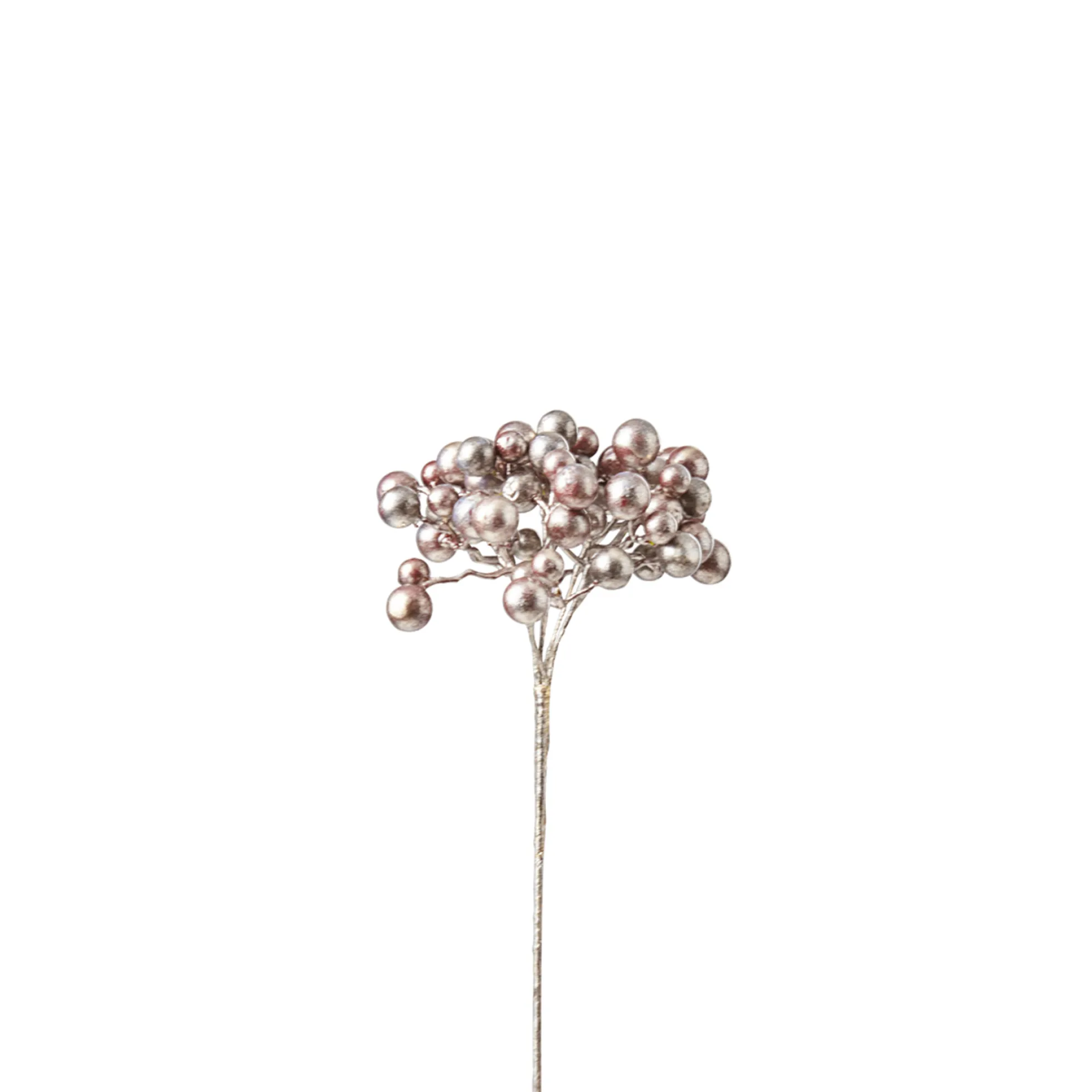 Branche de Baies Effet Métallique