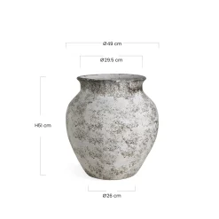 Cache-Pot Antica col évasé 51 cm