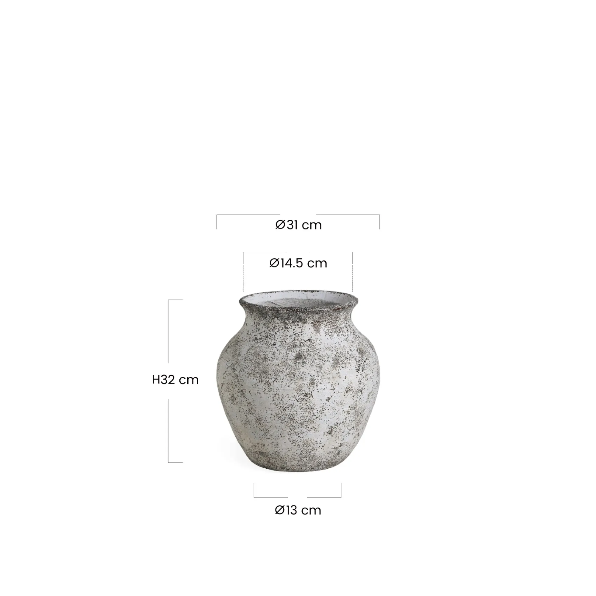 Cache-Pot Antica col évasé 32 cm
