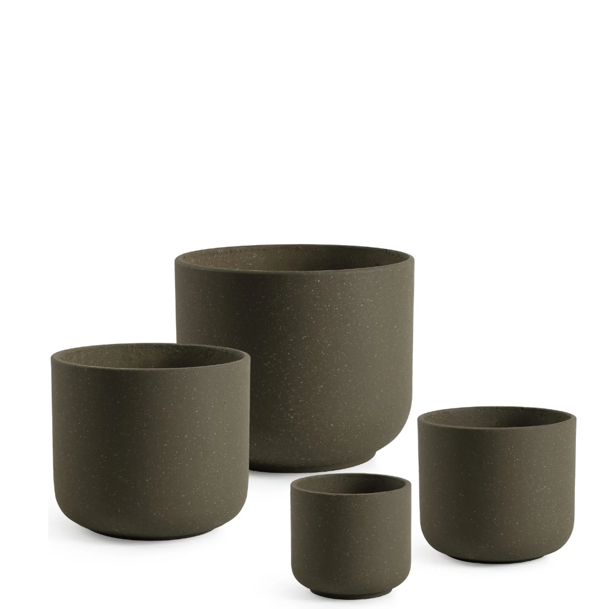 4 Cache-Pots Terra marron granito