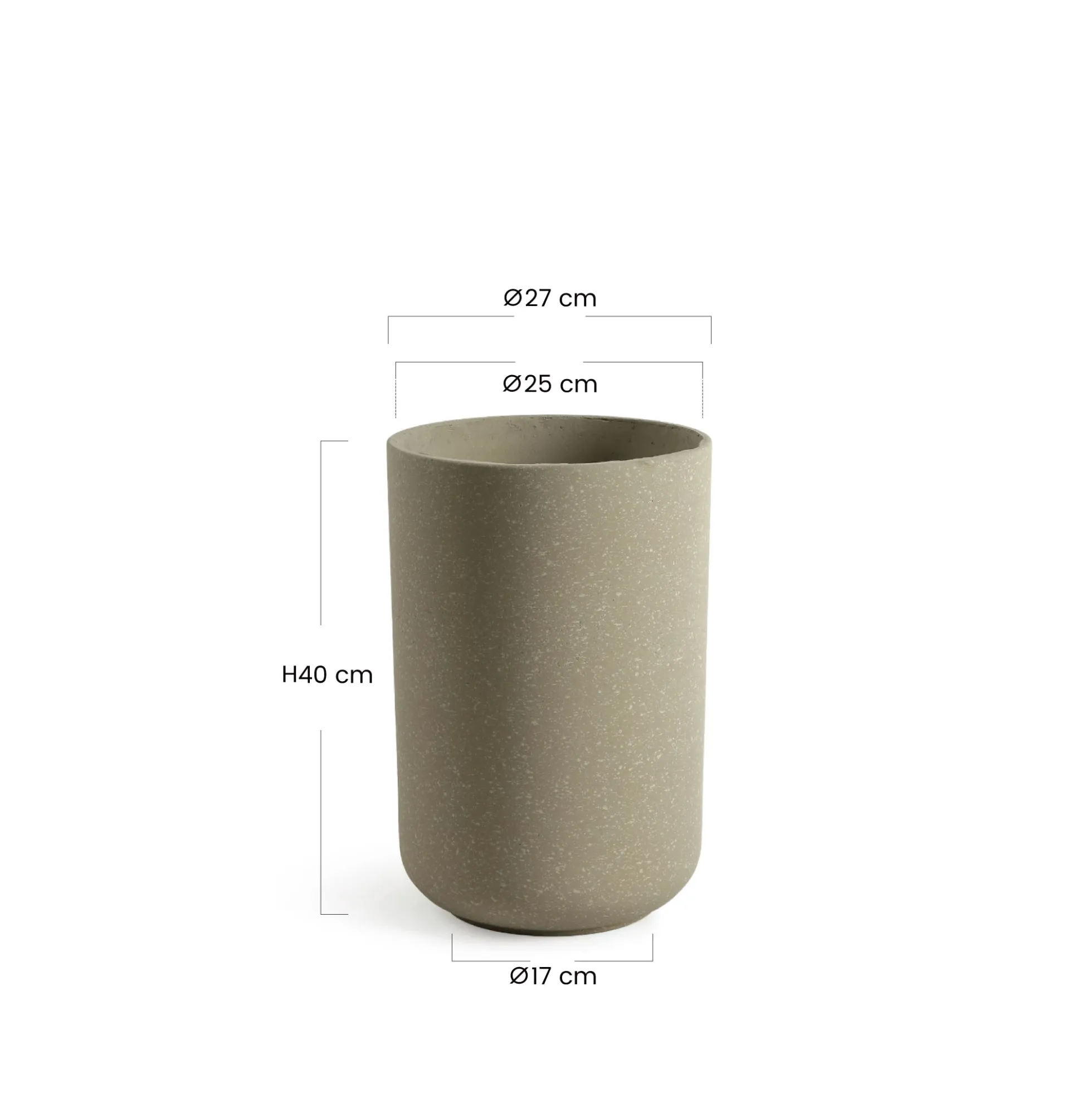 Cache-Pot Terra allongé 40 cm