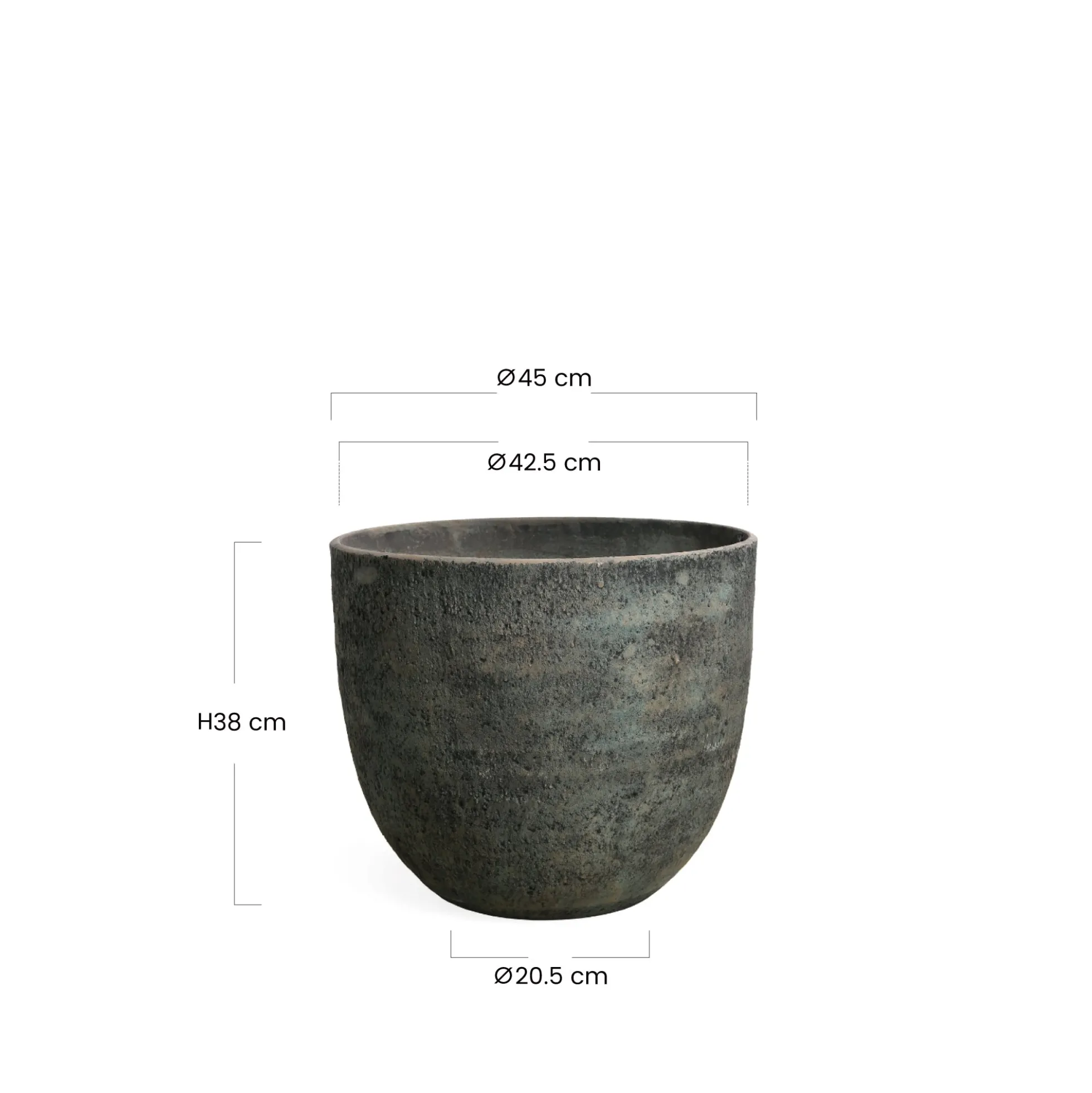 Cache-Pot Terra arrondi 38 cm