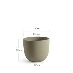 Cache-Pot Terra arrondi 30 cm
