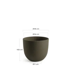 Cache-Pot Terra arrondi 30 cm