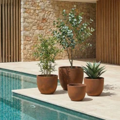 Cache-Pot Terra arrondi 25 cm