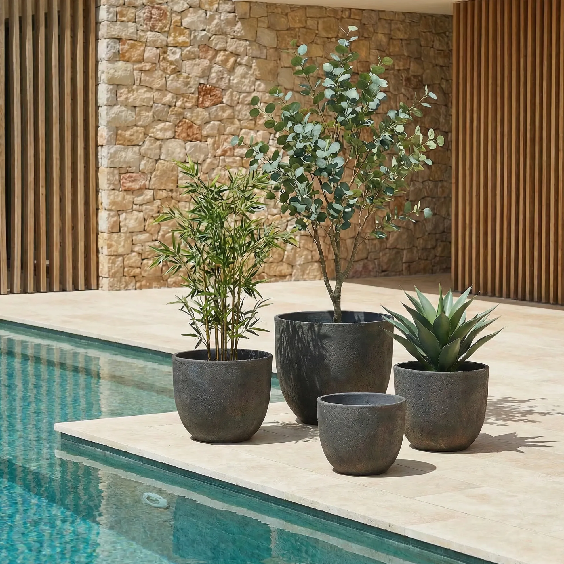 Cache-Pot Terra arrondi 25 cm