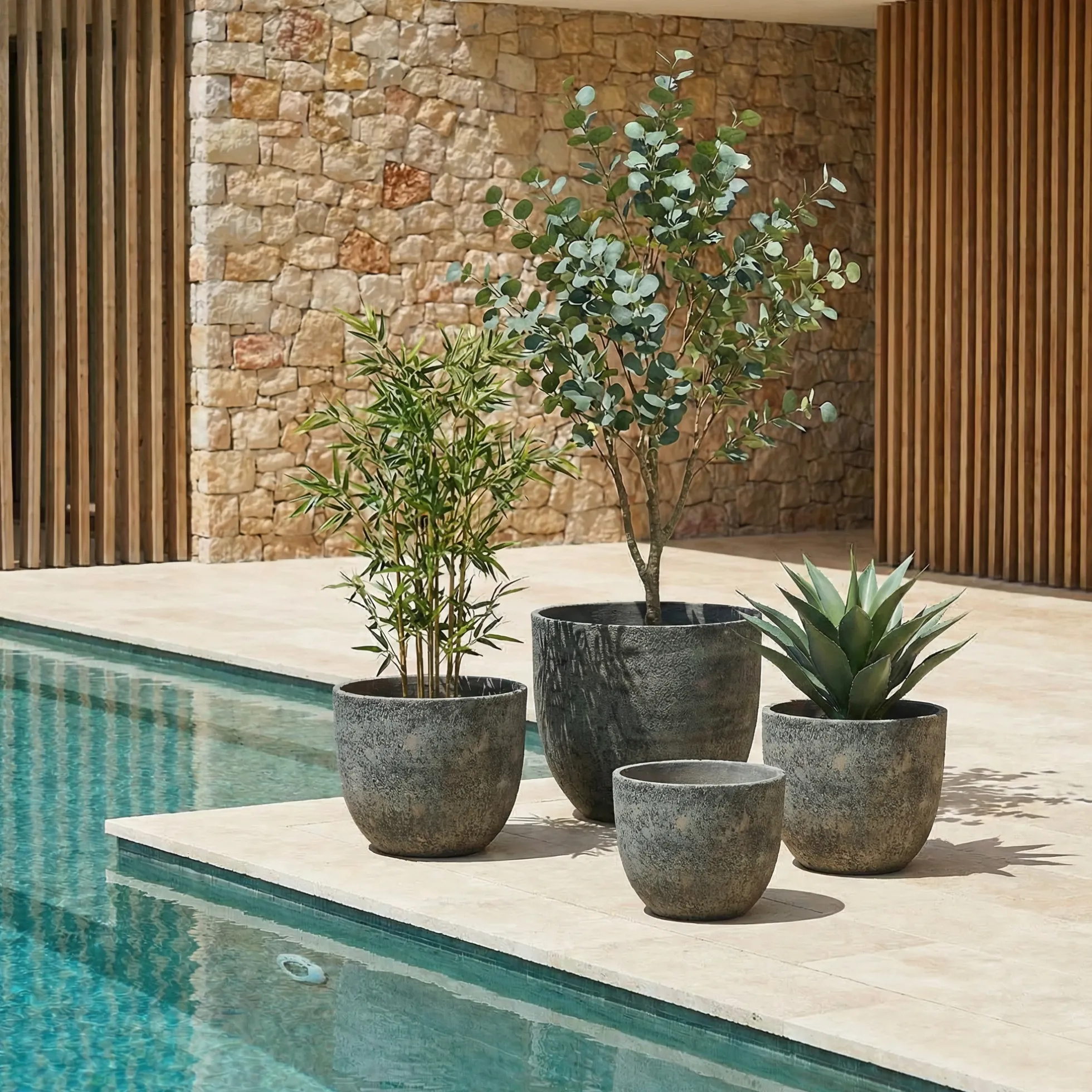Cache-Pot Terra arrondi 25 cm