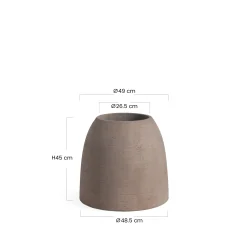 Cache-Pot Zen arrondi 45 cm