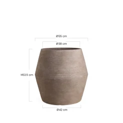 Cache-Pot Zen bombé 54 cm