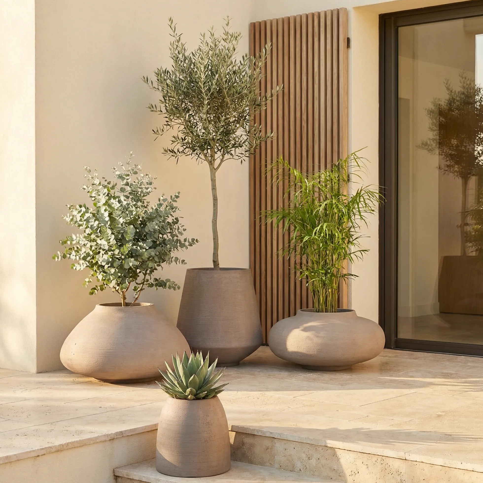 Cache-Pot Zen conique 43 cm