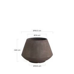 Cache-Pot Zen conique 40 cm