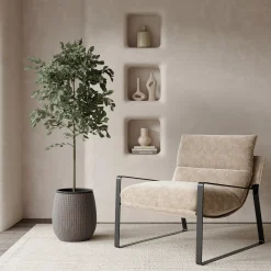 Cache-Pot Zen motif losanges 38 cm