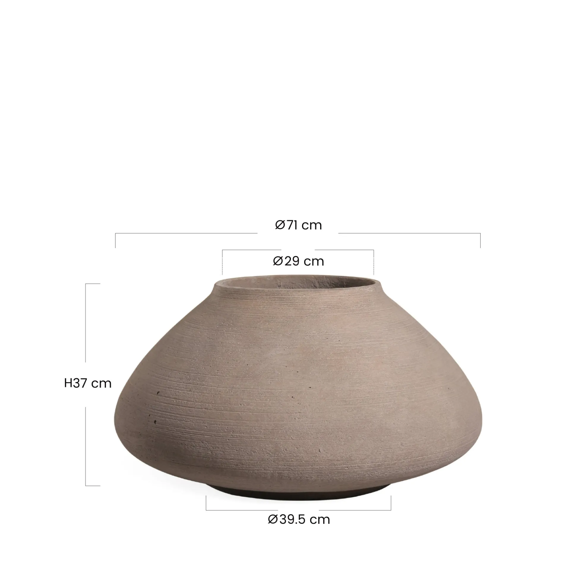 Cache-Pot Zen évasé 37 cm