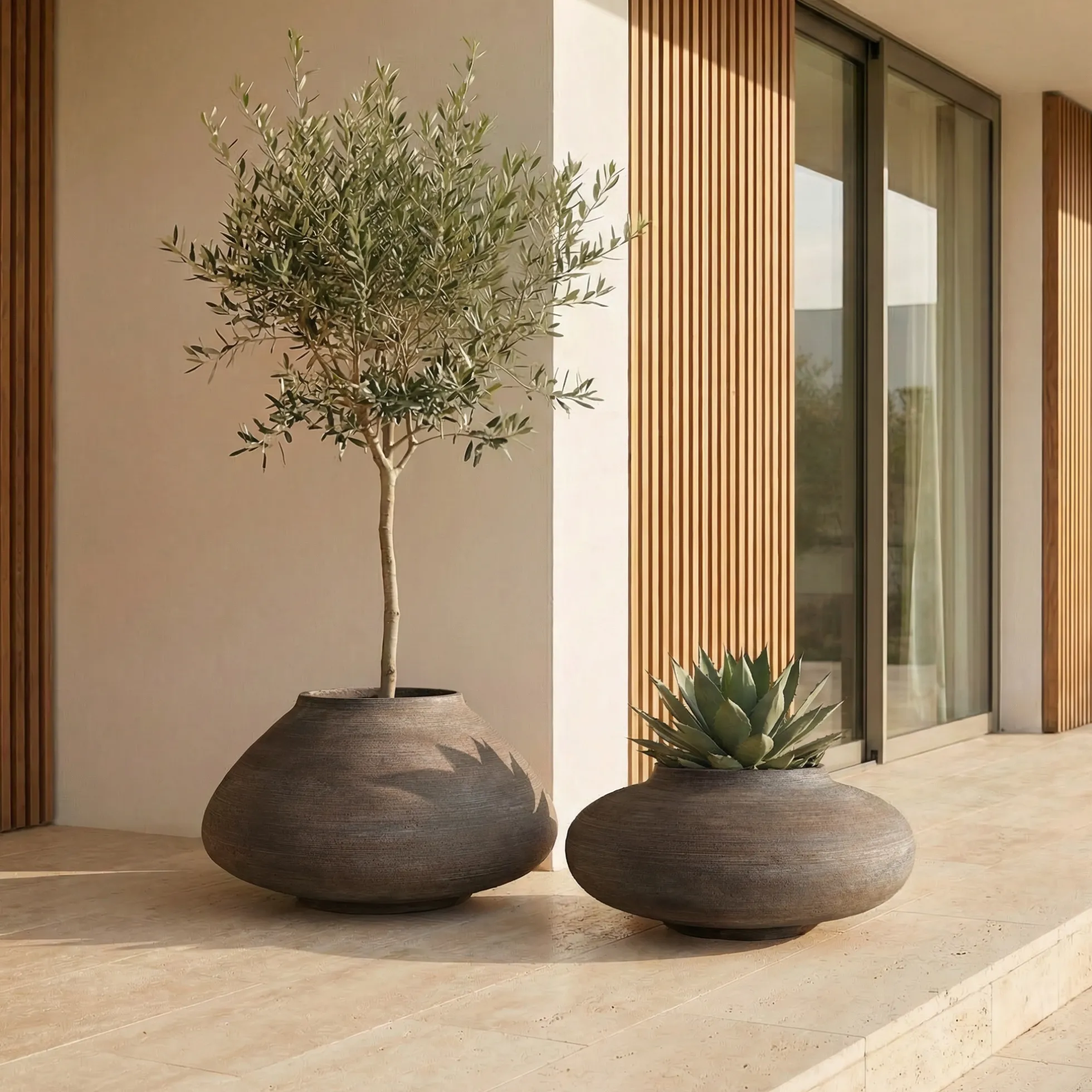 Cache-Pot Zen évasé 37 cm