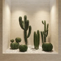 Cactus rond en pot 43 cm