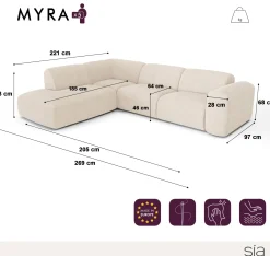 Canapé Angle Gauche Myra