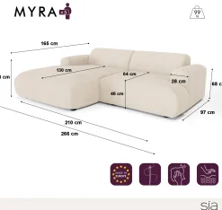 Canapé Angle Gauche Myra
