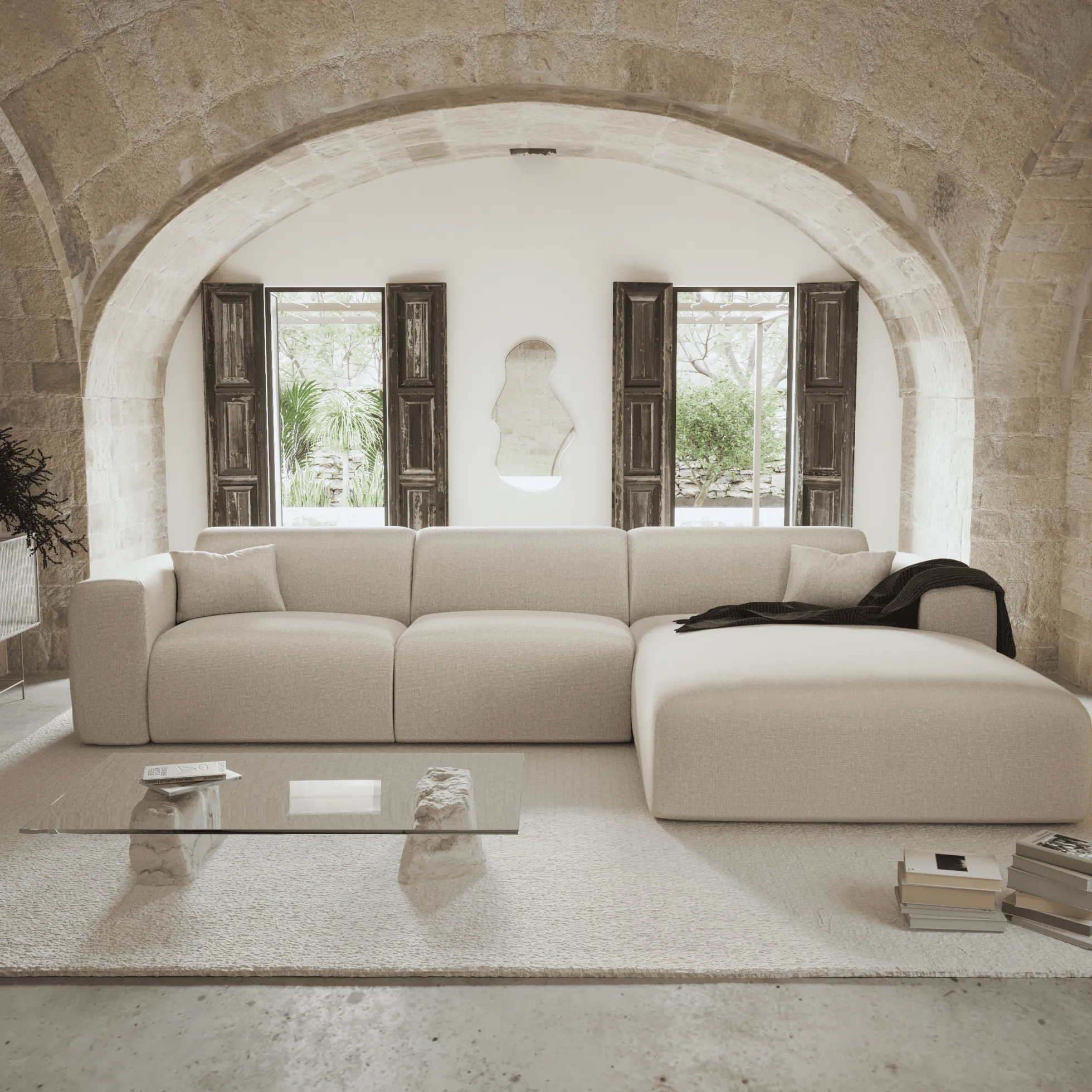 Canapé Convertible Angle Droit Myra