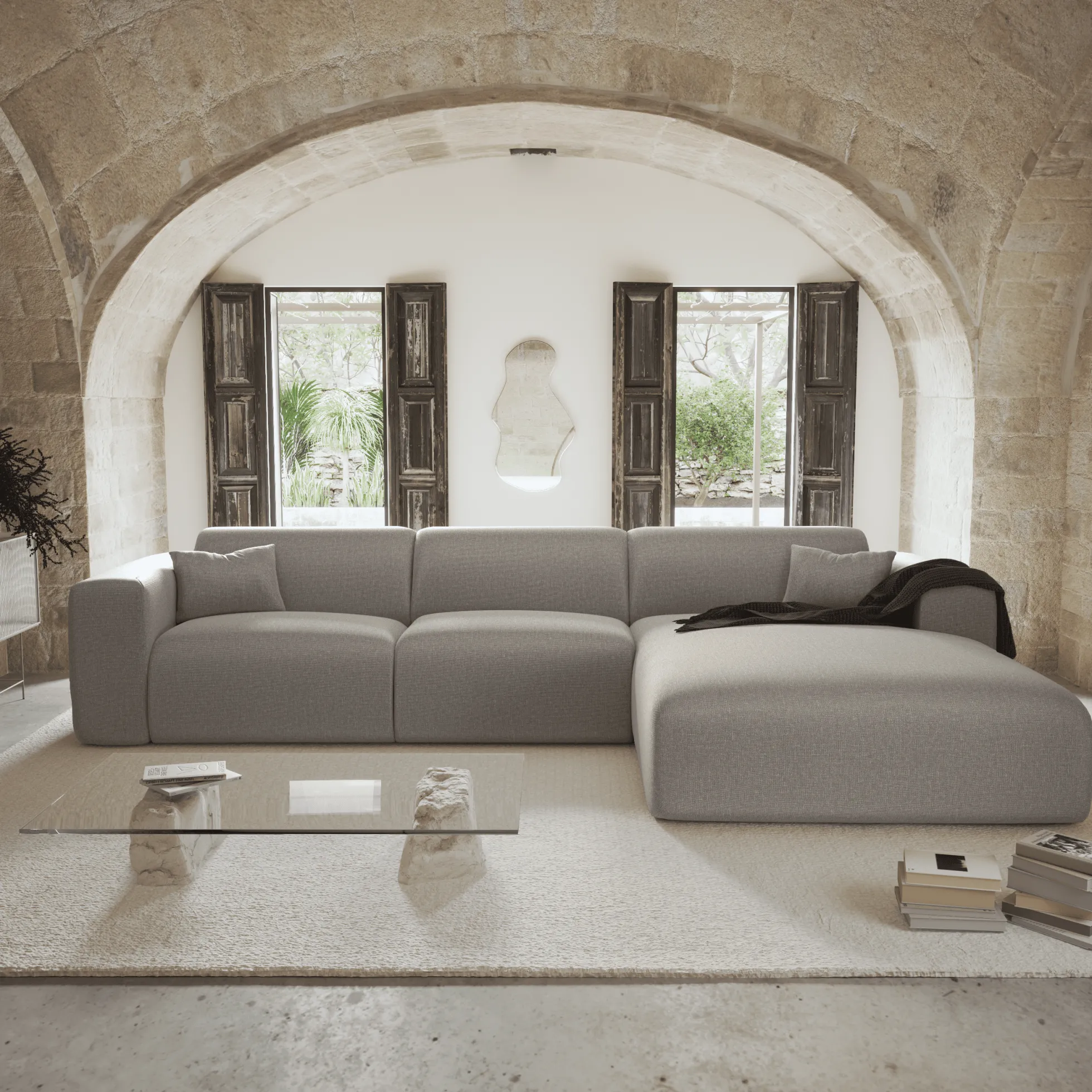Canapé Convertible Angle Droit Myra