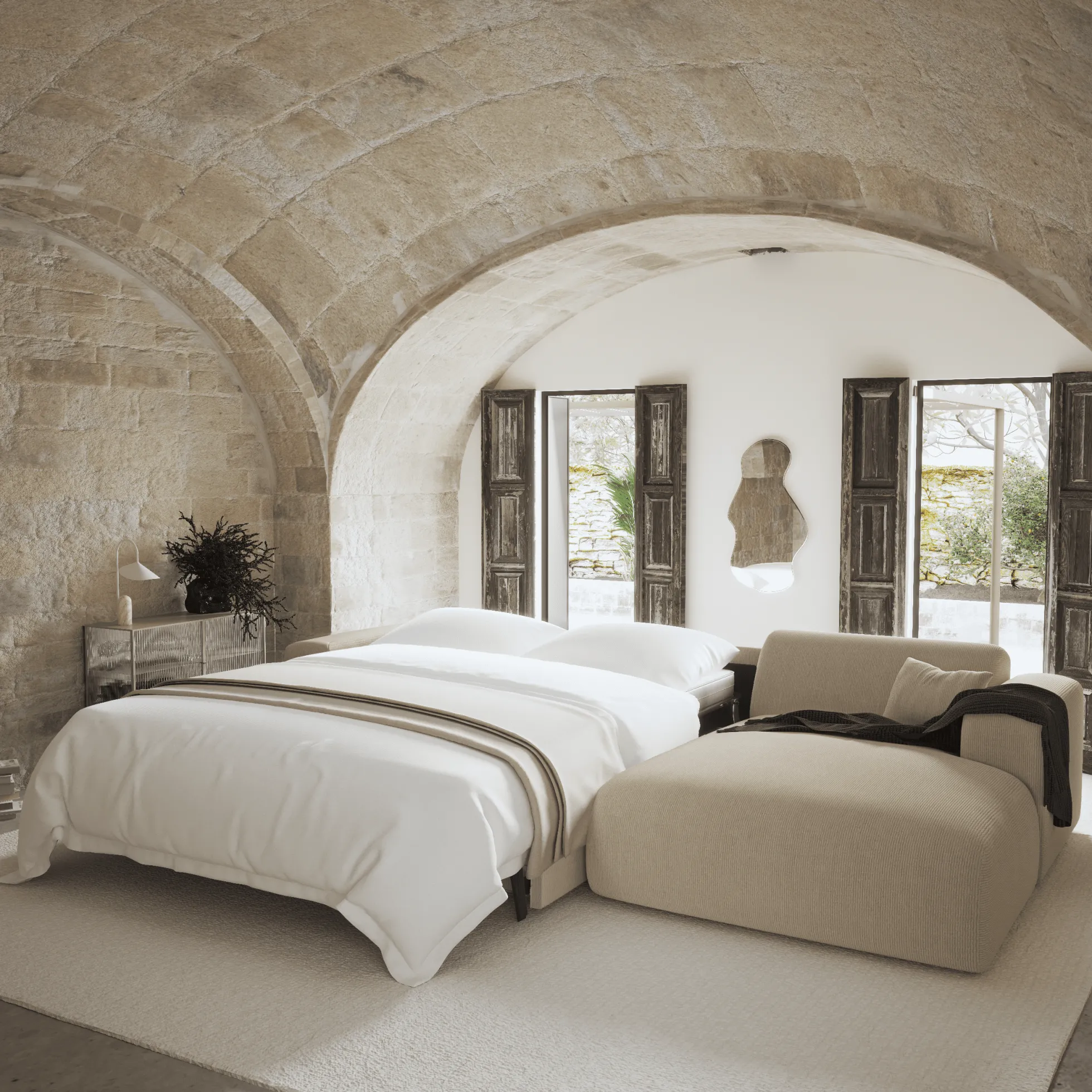 Canapé Convertible Angle Droit Myra