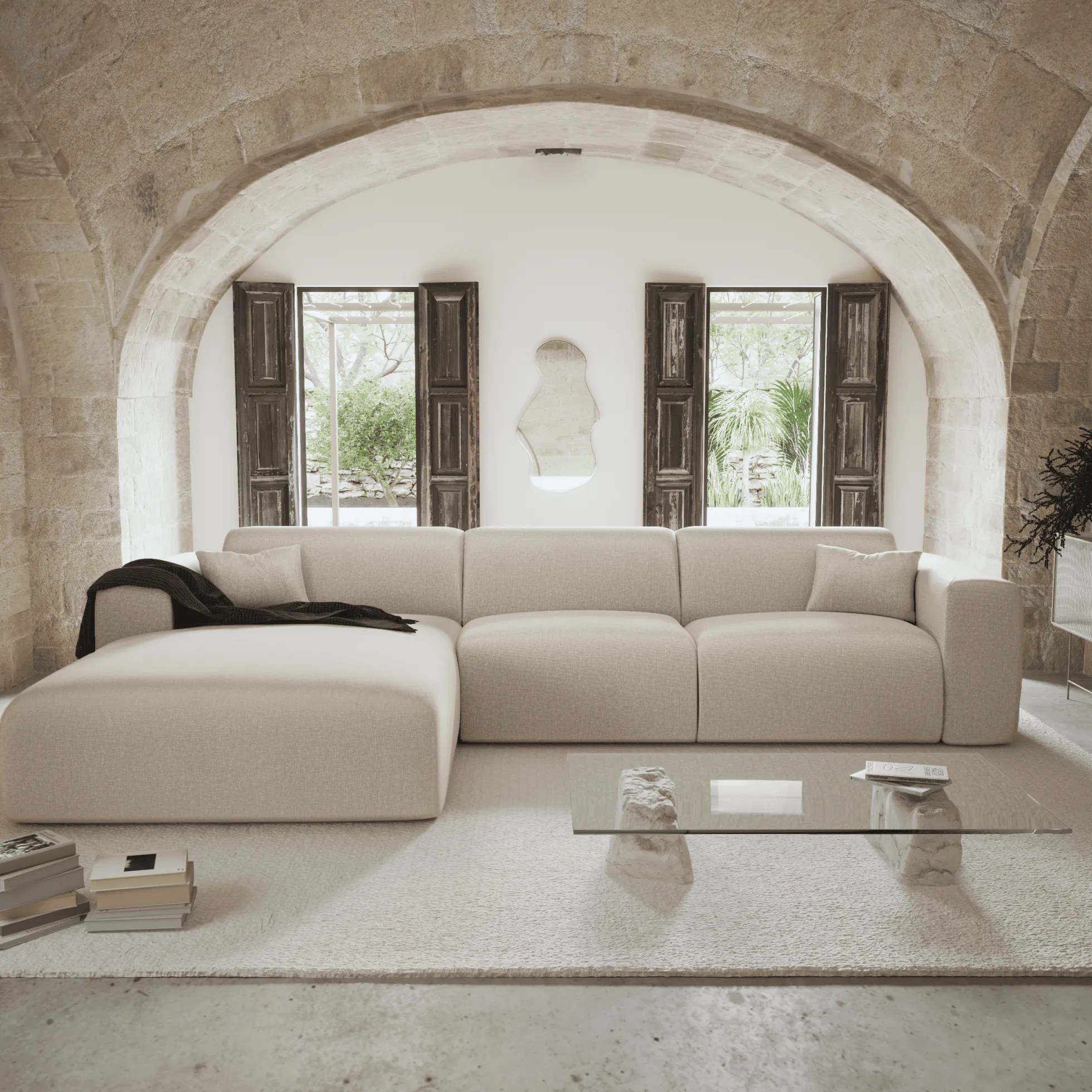 Canapé Convertible Angle Gauche Myra