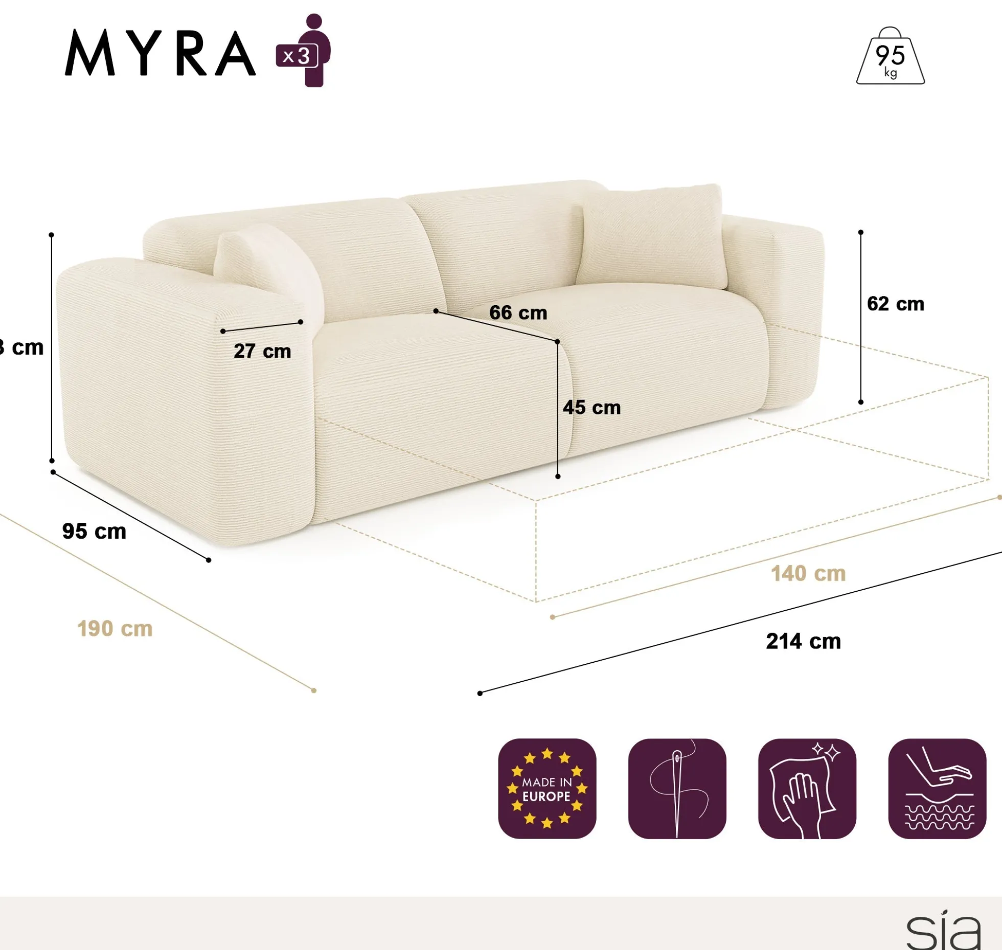 Canapé Convertible Myra
