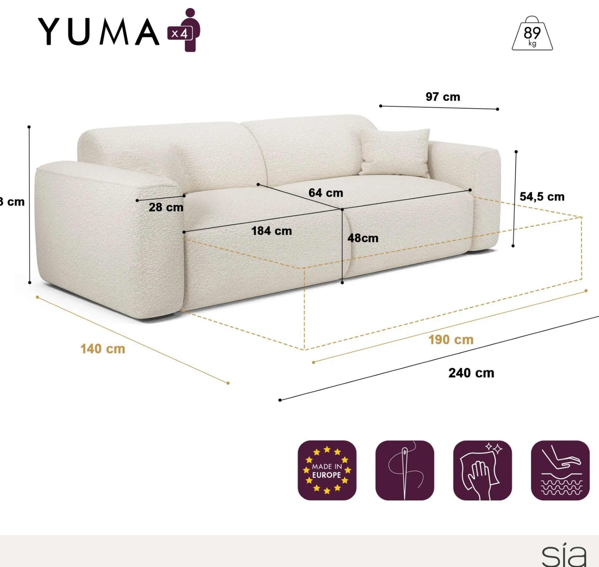 Canapé Convertible Yuma