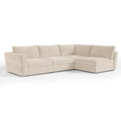 Canapé d'angle droit modulable 5-6 places Nest