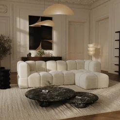 Canapé d'angle droit modulable NUBI