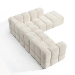 Canapé grand angle droit modulable NUBI