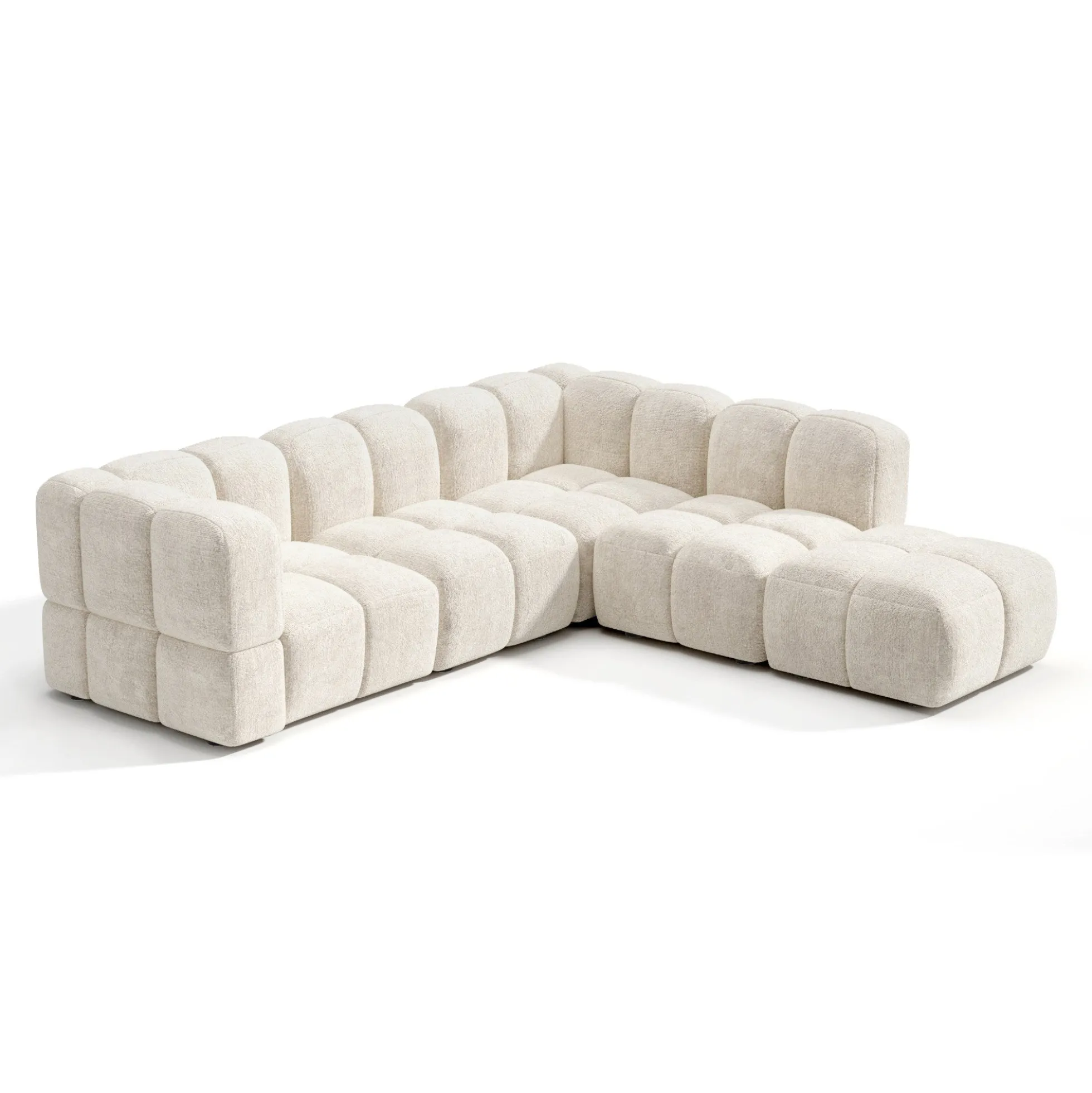 Canapé grand angle droit modulable NUBI