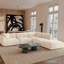 Canapé grand angle droit modulable 7 places Nooma