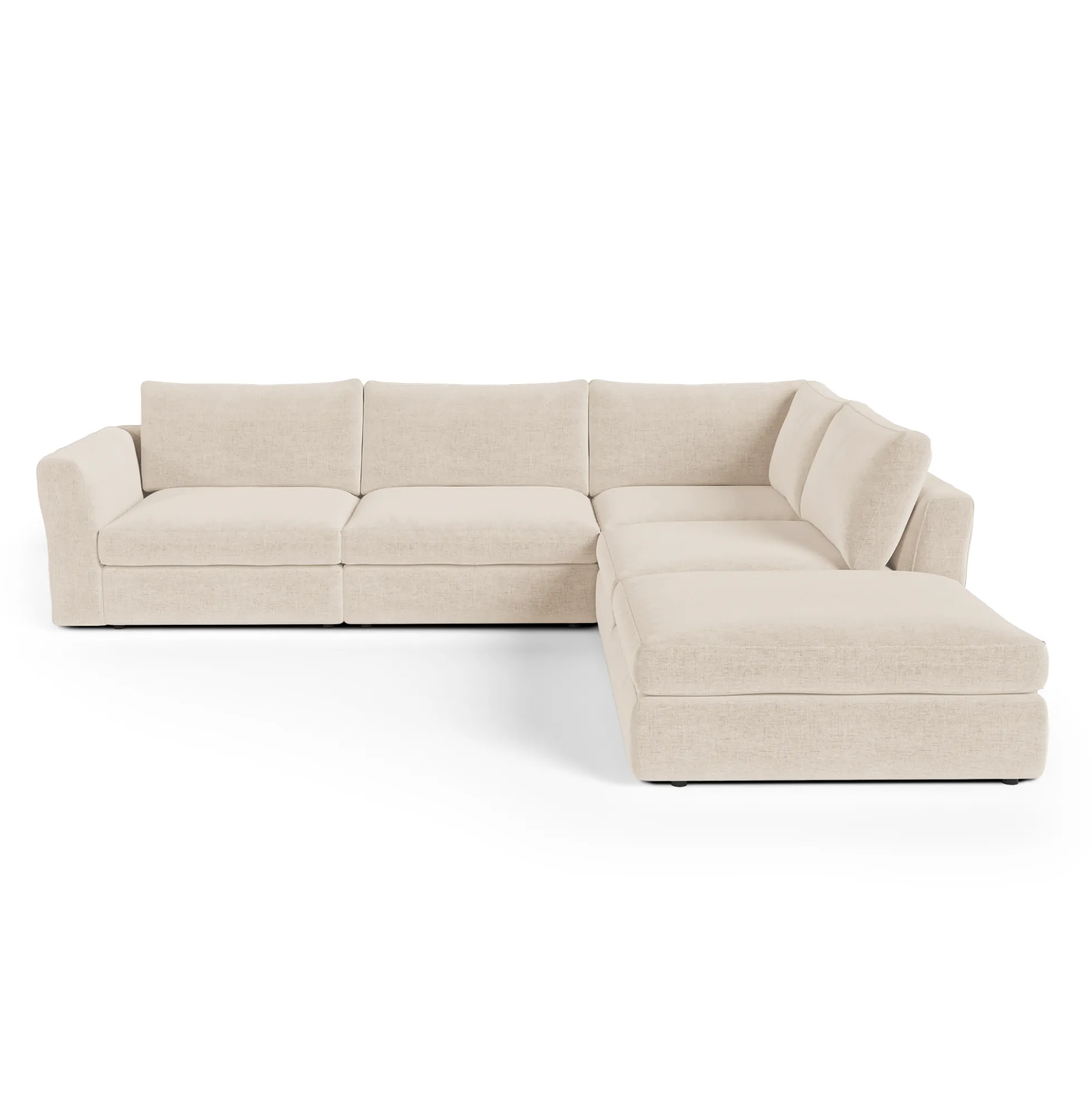 Canapé grand angle droit modulable 7 places Nest