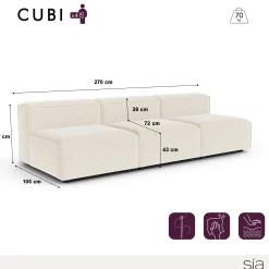 Canapé modulable CUBI