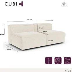 Canapé modulable CUBI