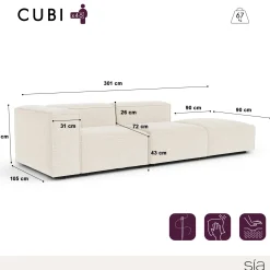 Canapé modulable CUBI