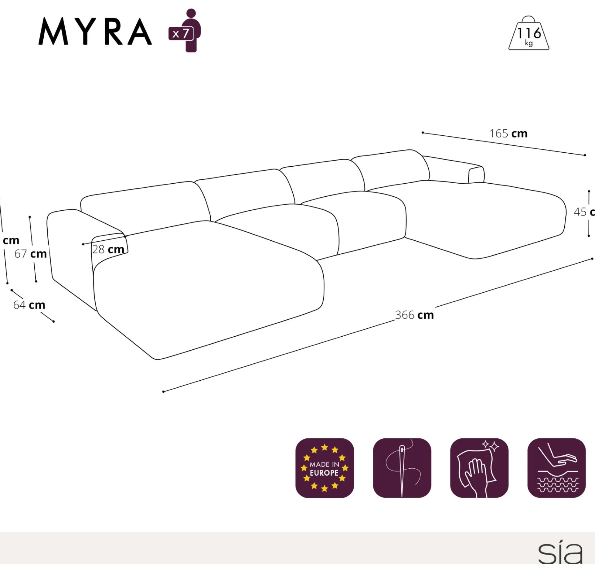 Canapé Symétrique Myra