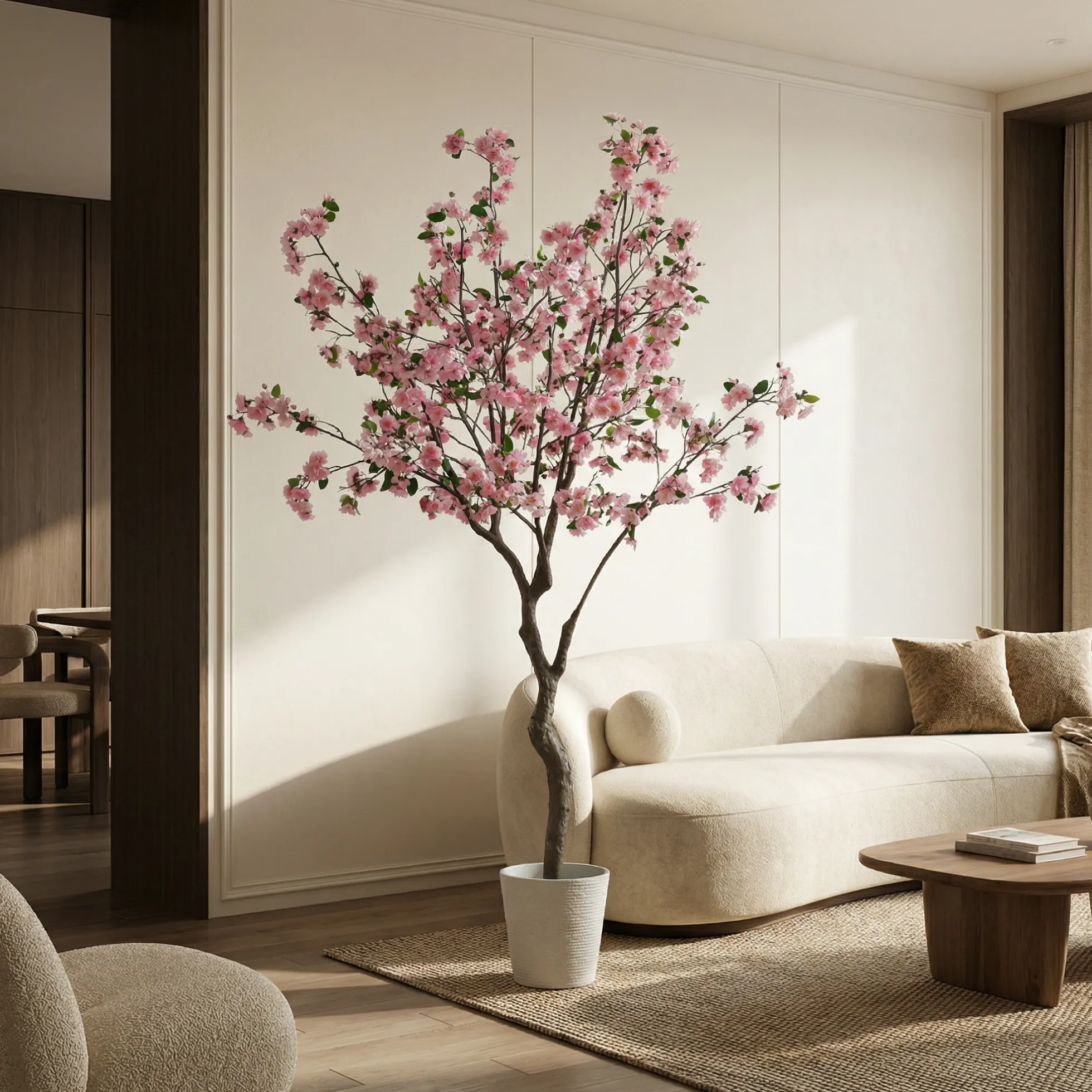 Cerisier en fleurs en pot 245 cm
