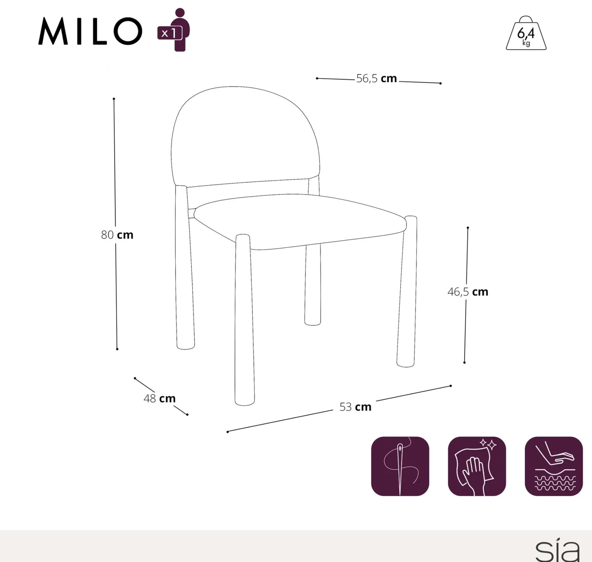 Chaises Milo