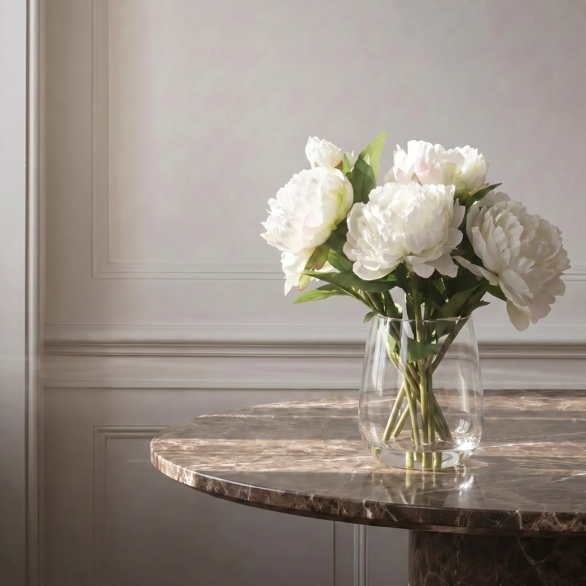 Composition de Pivoines en vase 40 cm