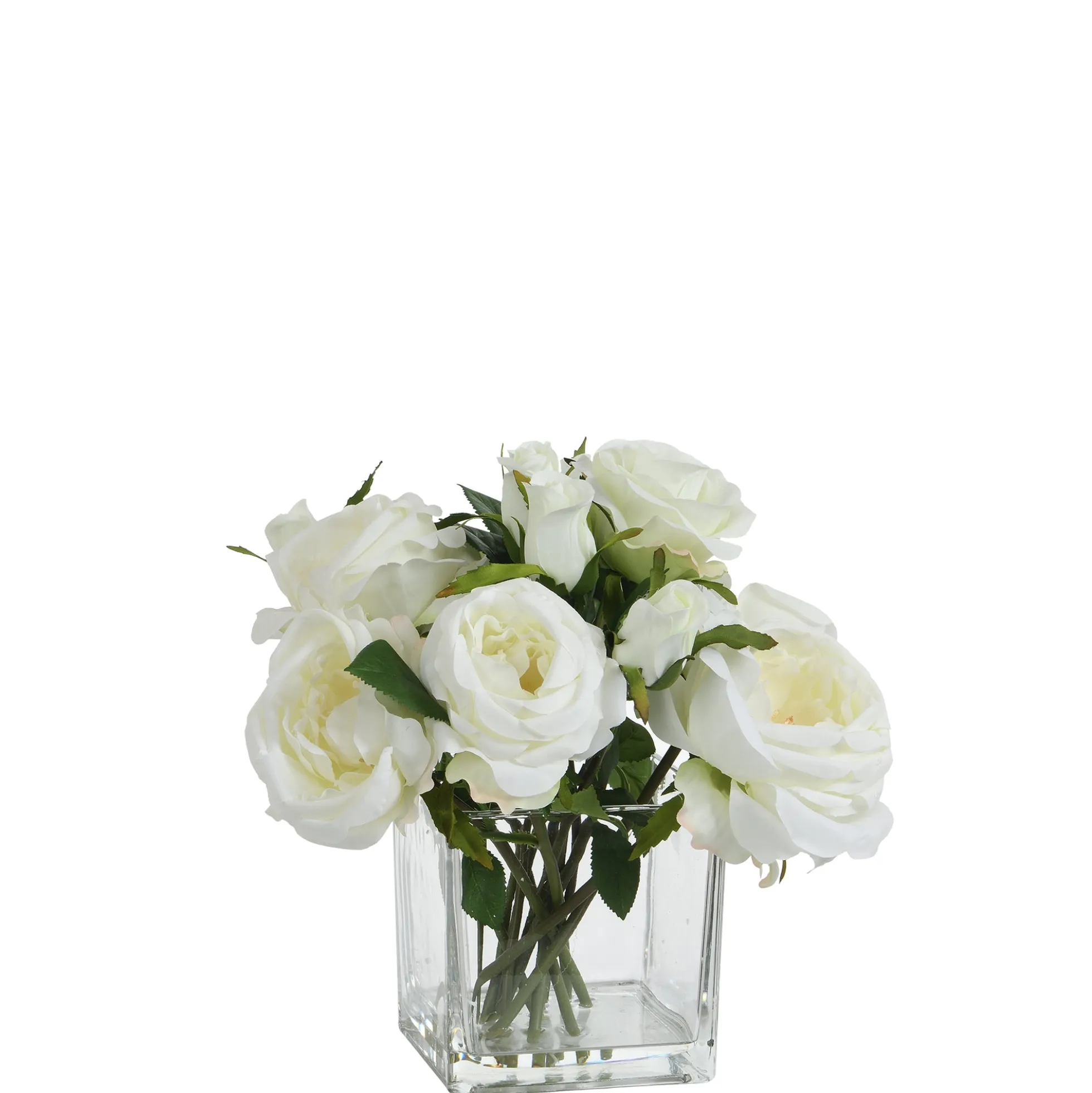 Composition de Roses en vase 17 cm
