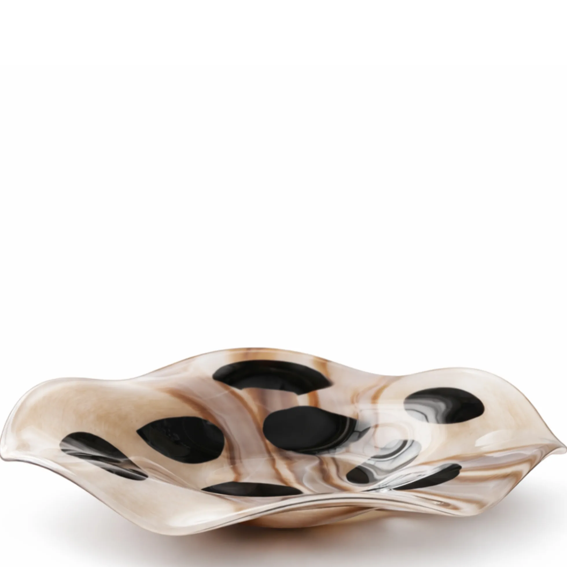 Coupelle décorative en verre soufflé Dots 41cm