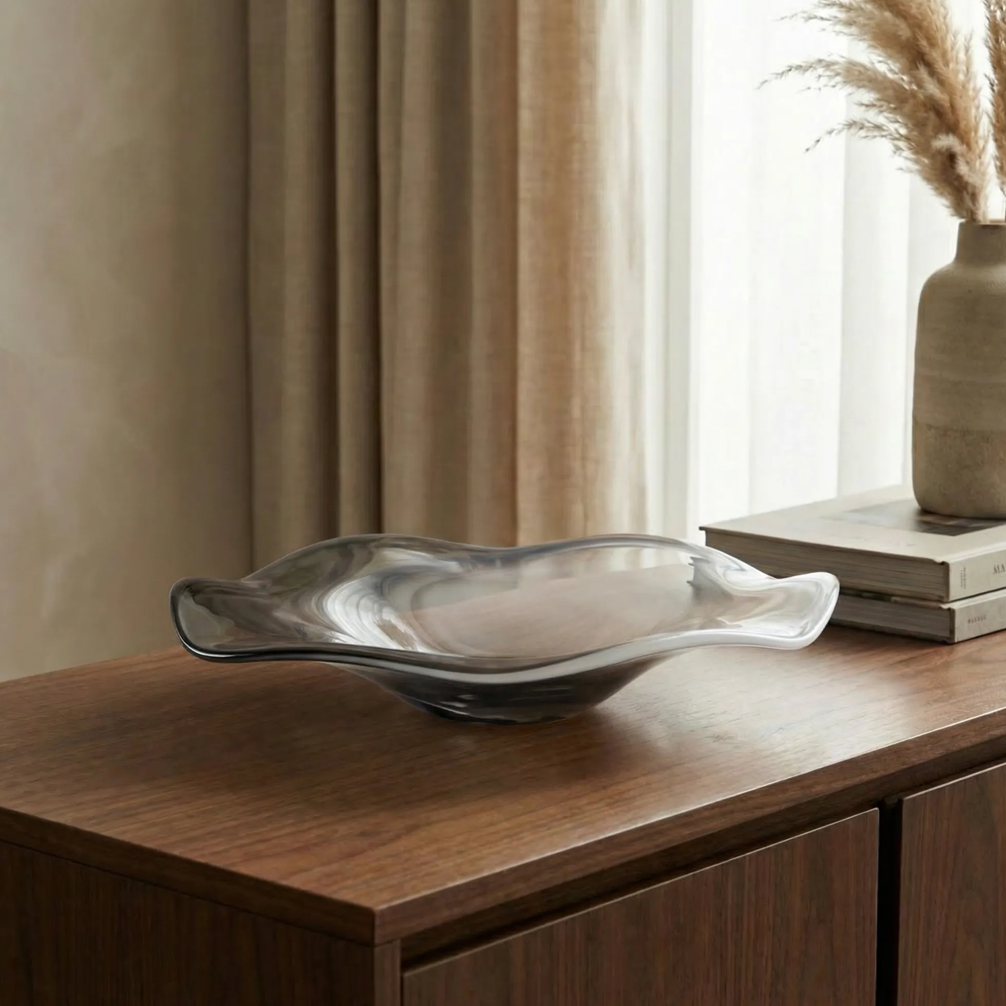 Coupelle décorative en verre soufflé Alaska 41 cm