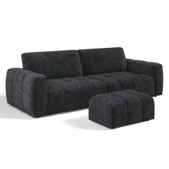 Ensemble Canapé Et Pouf Bari
