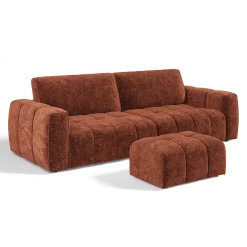 Ensemble Canapé Et Pouf Bari