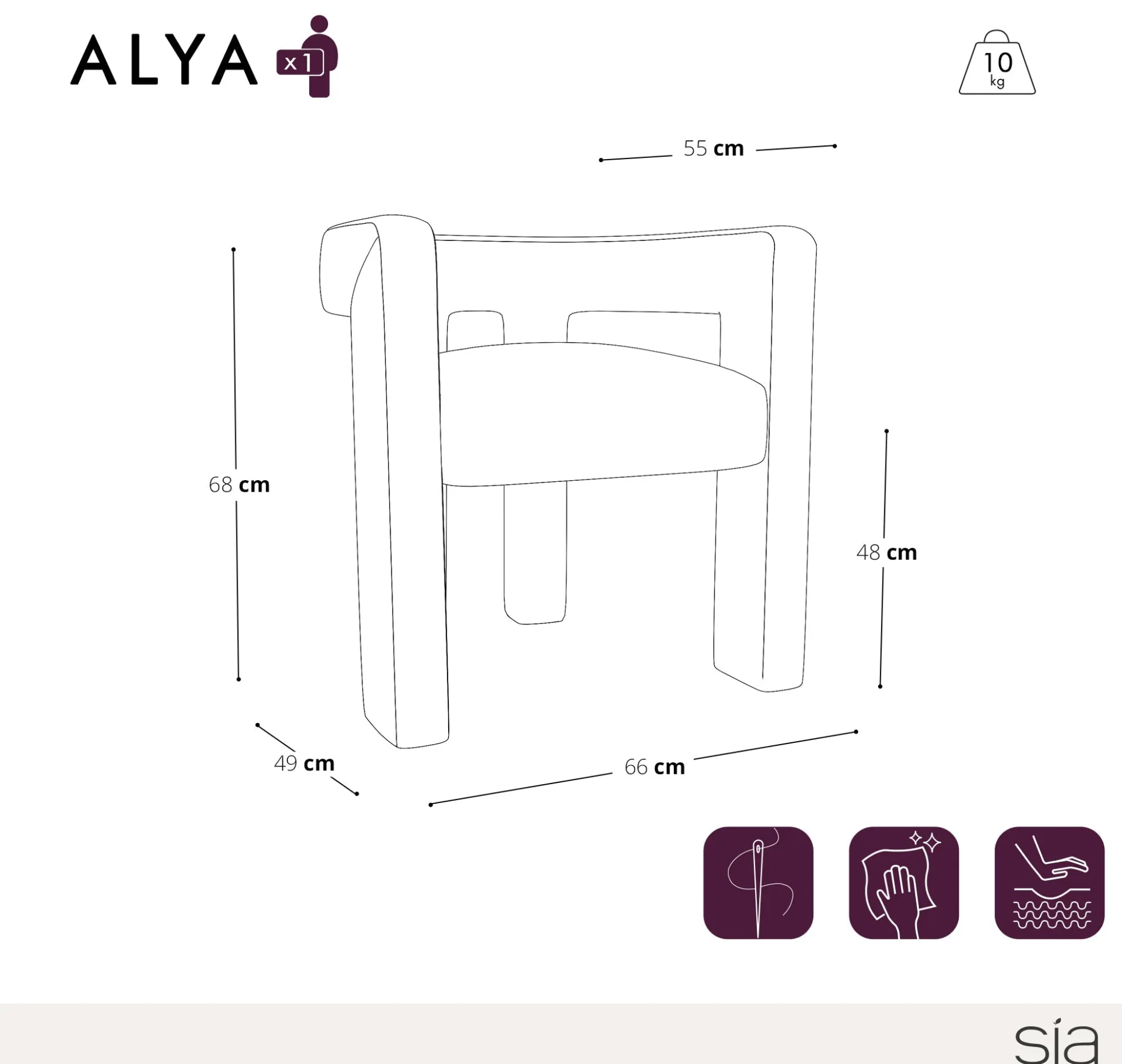 Fauteuil Alya